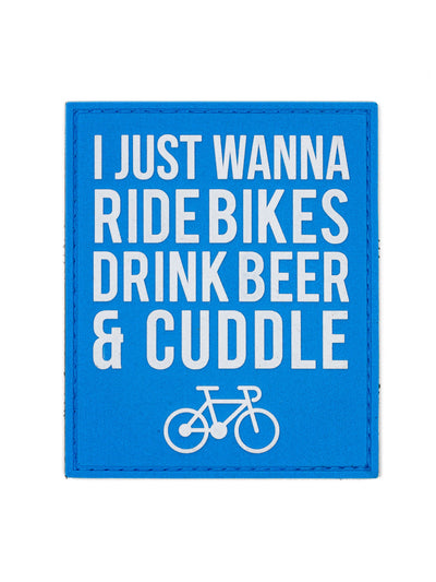 I Just Wanna Ride Bikes Morale Patch