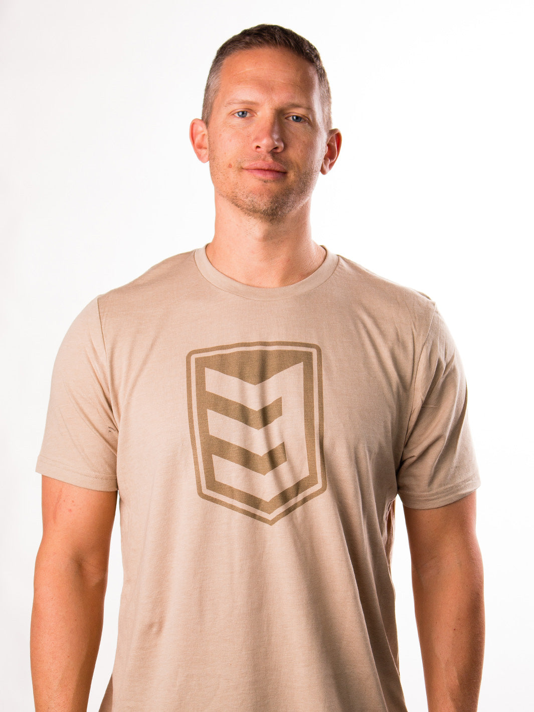 3V Gear Shield Tee Heather Tan - Main Image