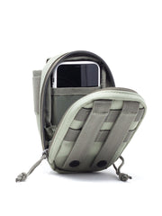 3V Gear MOLLE Tech Pouch straps to you pack or bag to add more gear.