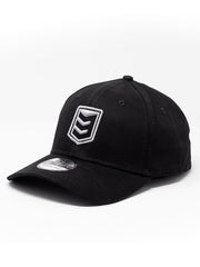 3V Gear Logo Hat - Black - New Era® Structured Stretch Cotton Cap