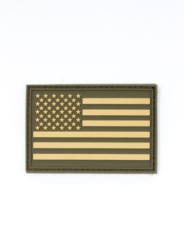 american flag gear US Flag Morale Patch Grey